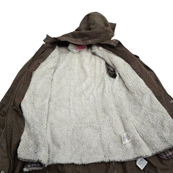 Hei Hei Coat Jacket Women Brown Small Full Zipper Polyester Hoodie Long Sleeve - Picture 4 of 9